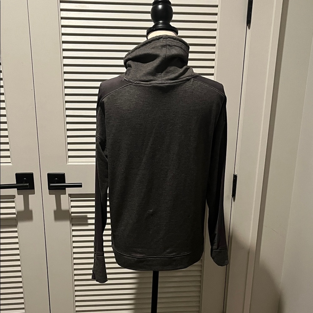 Under Armour Charcoal Sweatshirt with Aqua Accents - Picture 5 of 6